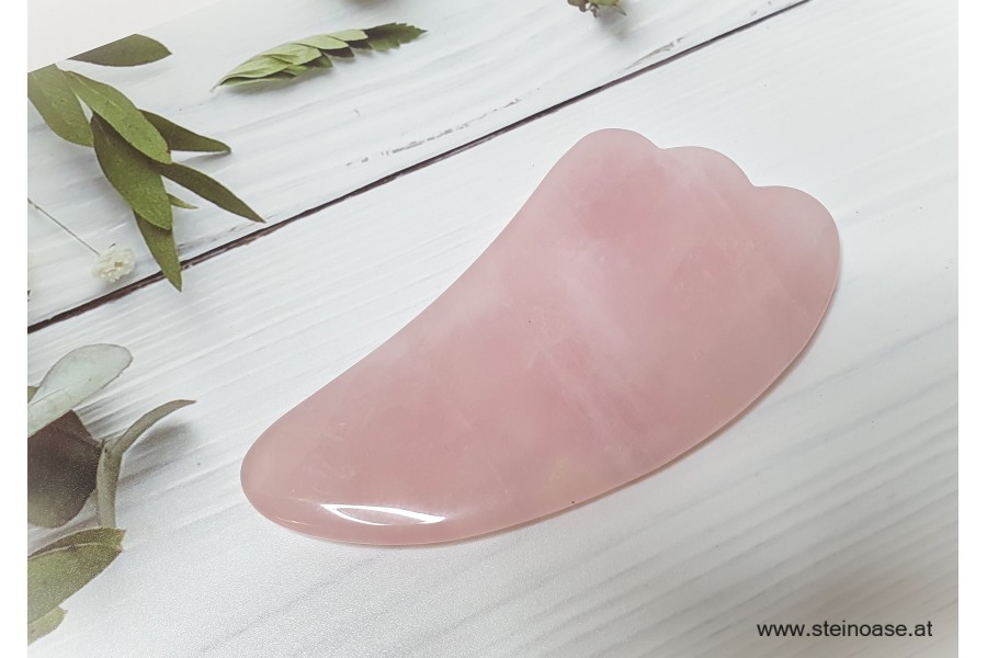 Gua Sha Schaber ROSENQUARZ Wolke